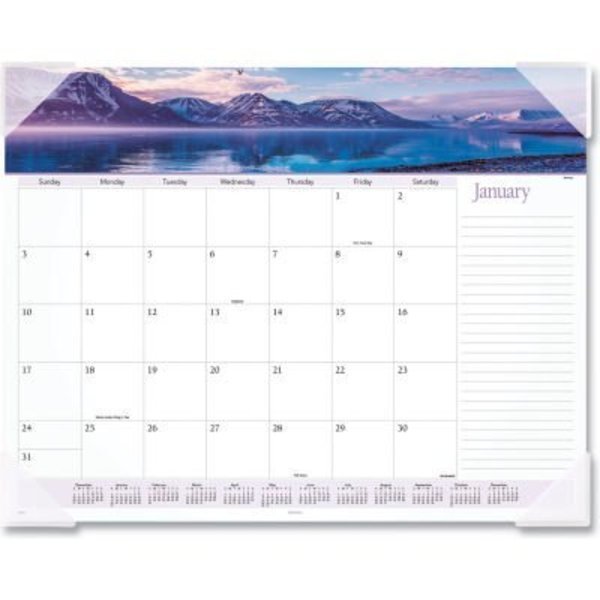 AT-A-GLANCE Landscape Panoramic Desk Pad, 22 x 17, Landscapes, 2022, At-A-Glance, Mfr#: 89802